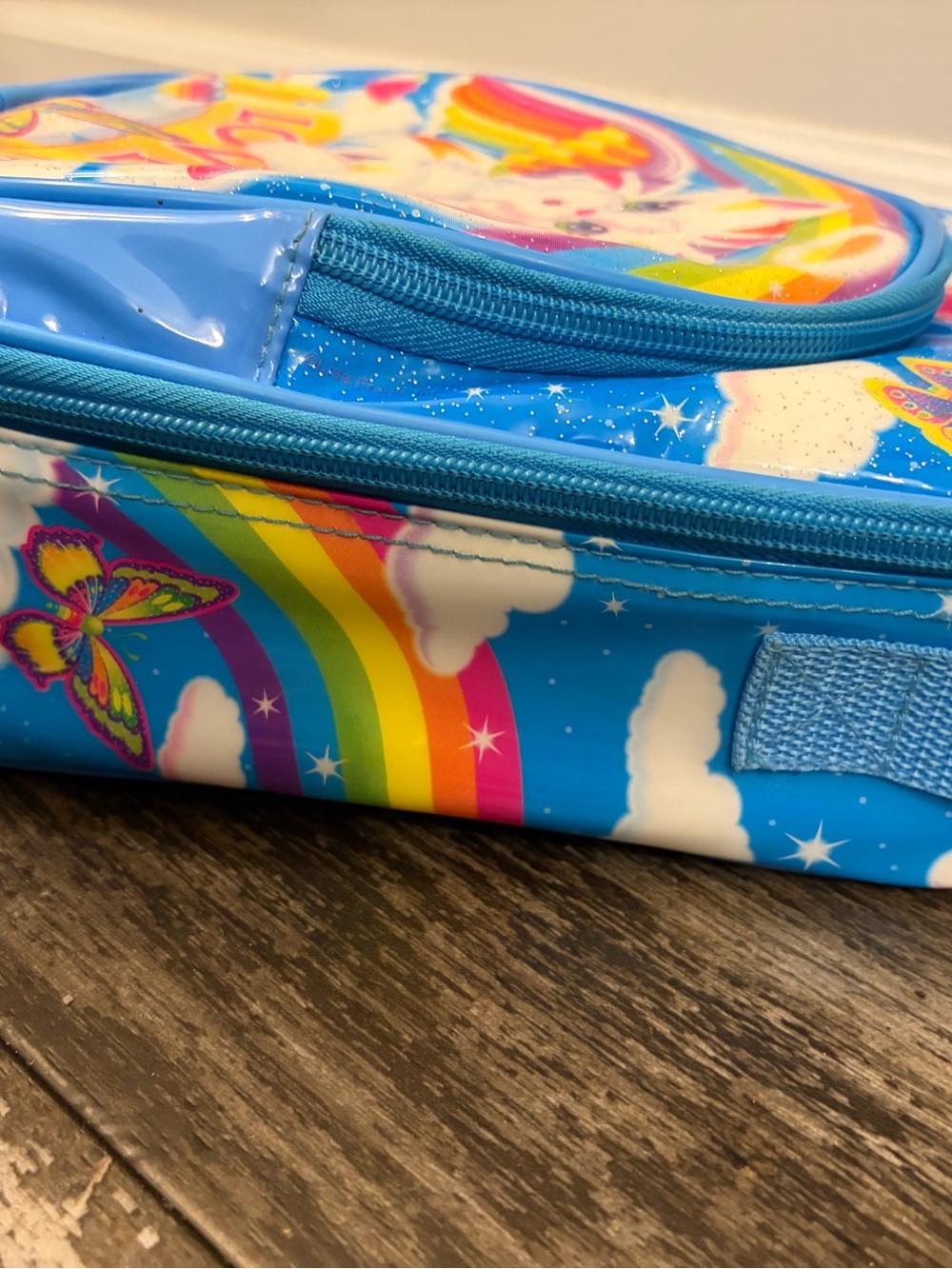 Vintage 90’s NOS RARE Lisa Frank CHRISSY ANGEL KITTY Lunch Box like NEW - Picture 5 of 15